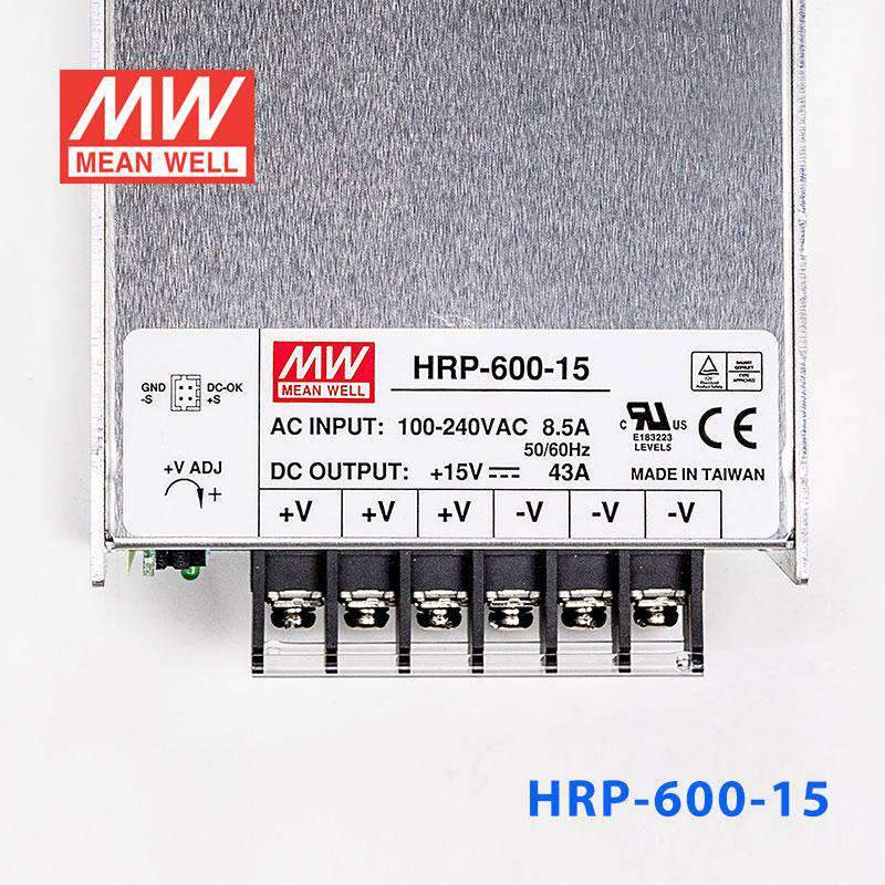 Mean Well HRP-600-15  Power Supply 645W 15V 43A - PHOTO 2