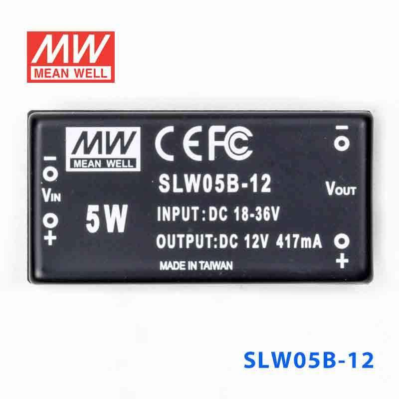 Mean Well SLW05B-12 DC-DC Converter - 5W - 18~36V in 12V out 417mA - PHOTO 2
