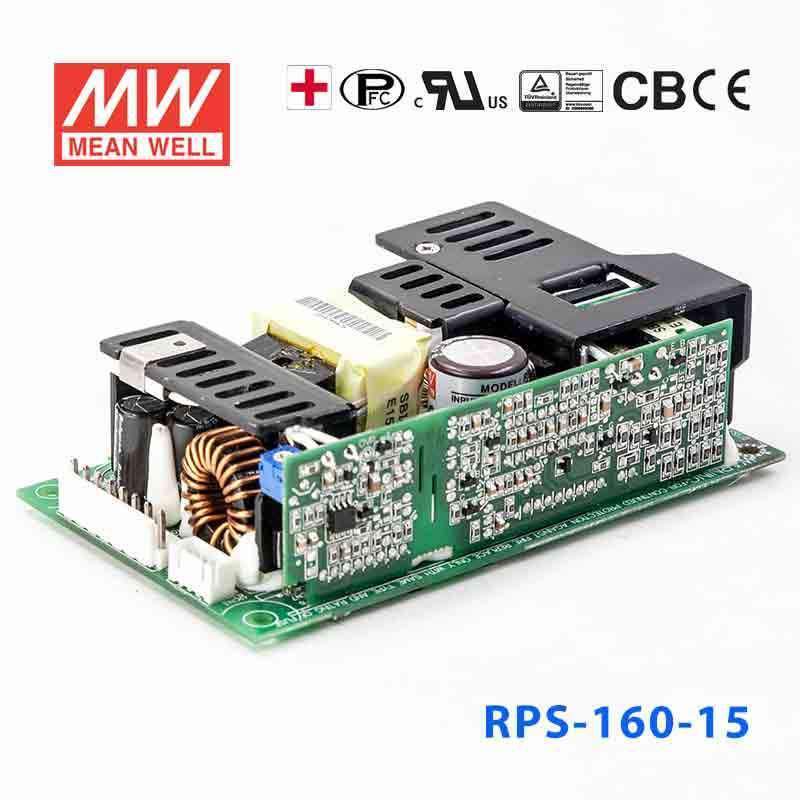 Mean Well RPS-160-15 Green Power Supply W 15V 7.3A - Medical Power Supply