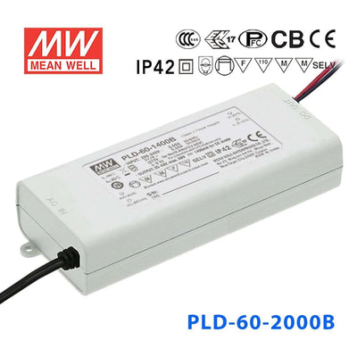 Mean Well PLD-60-2000B Power Supply 60W 2000mA