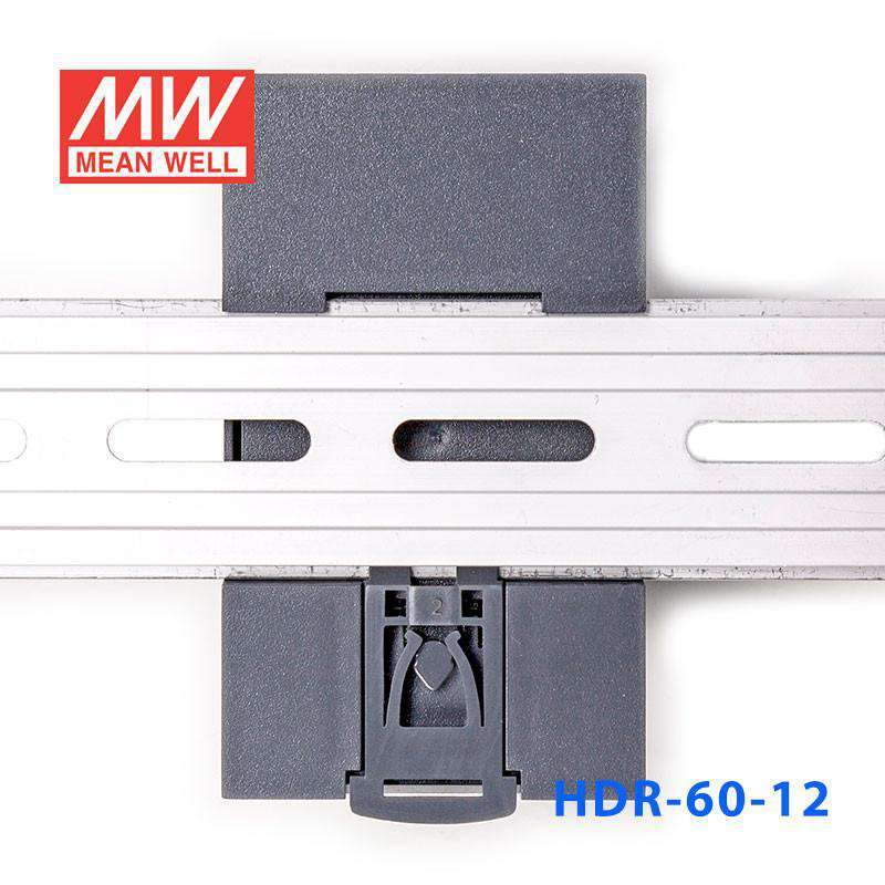 Mean Well HDR-60-12 Ultra Slim Step Shape Power Supply 60W 12V - DIN Rail - PHOTO 4