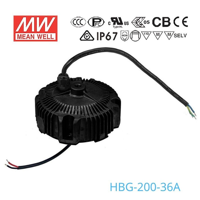 Mean Well HBG-200-36A Power Supply 200W 36V - Adjustable