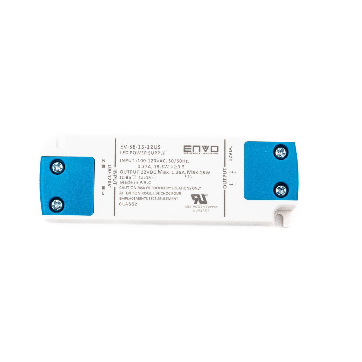 ENVO EV-SE-15-12US LED Driver 15W 12V 1.25A - PHOTO 1