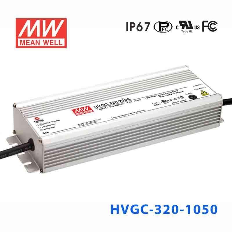 Mean Well HVGC-320-1050B Power Supply 320W 1050mA - Dimmable