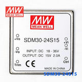 Mean Well SDM30-24S15 DC-DC Converter - 30W - 18~36V in 15V out - PHOTO 2