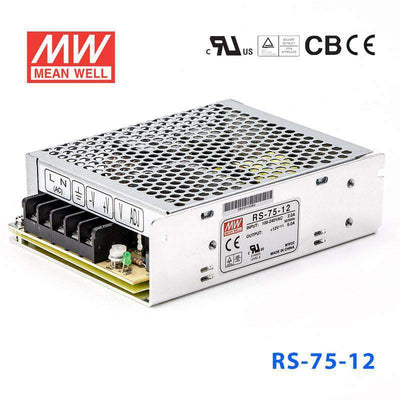 Mean Well RS-75-12 Power Supply 75W 12V 6A