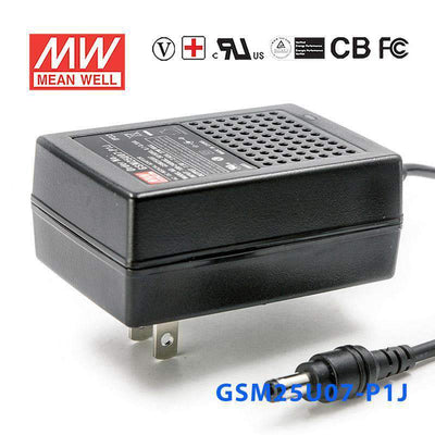 Mean Well GSM25U07-P1J Power Supply 22W 7.5V 2.93A