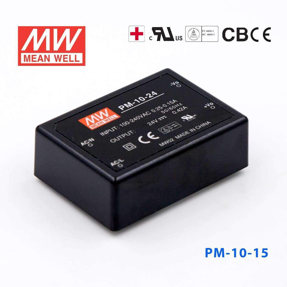 Mean Well PM-10-15 Power Supply 10W 15V 670mA