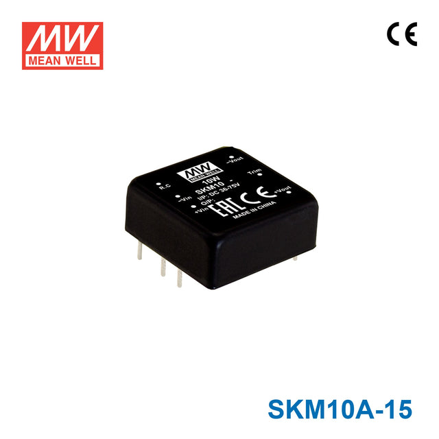 Mean Well SKM10A-15 DC-DC Converter - 10W - 9~18V in 15V out