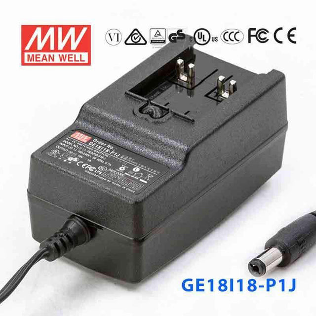 Mean Well GE18I18-P1J Power Supply 18W 18V