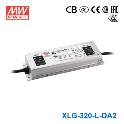 Mean Well XLG-320-L-DA2 Power Supply 315W 1400mA - DALI2 Dimmable