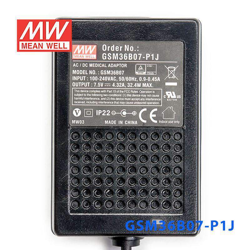Mean Well GSM36B07-P1J Power Supply 32.4W 7.5V - PHOTO 2