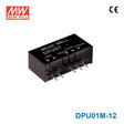 Mean Well DPU01M-12 DC-DC Converter - 1W - 10.8~13.2V in ±12V out 42mA
