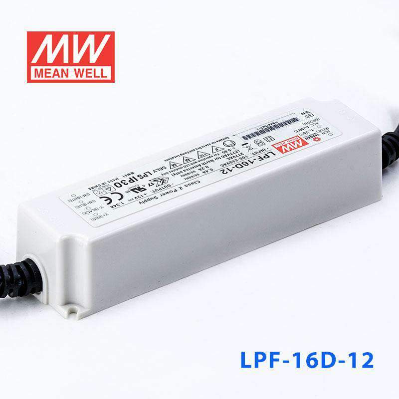 Mean Well LPF-16D-12 Power Supply 16W 12V - Dimmable 1.34A