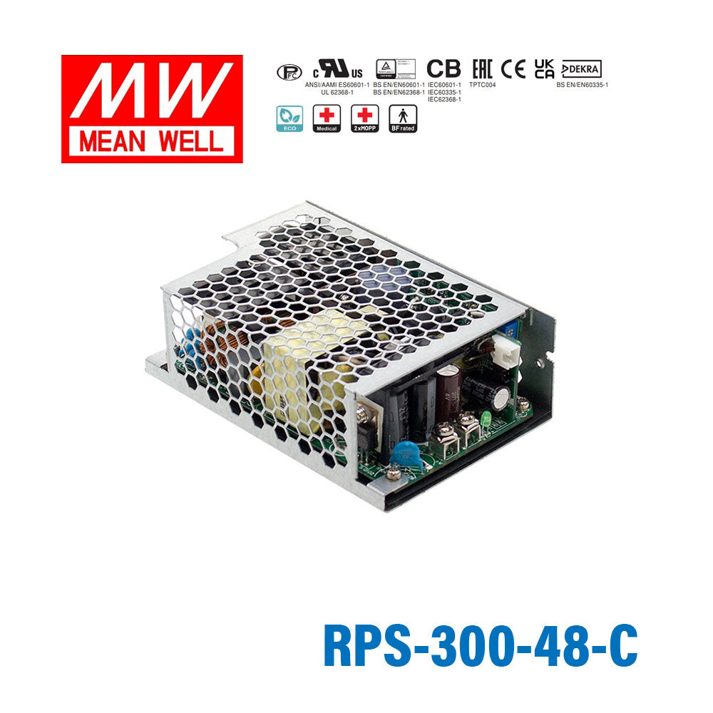 Mean Well RPS-300-48-C Green Power Supply W 48V 4.17A - Medical Power Supply