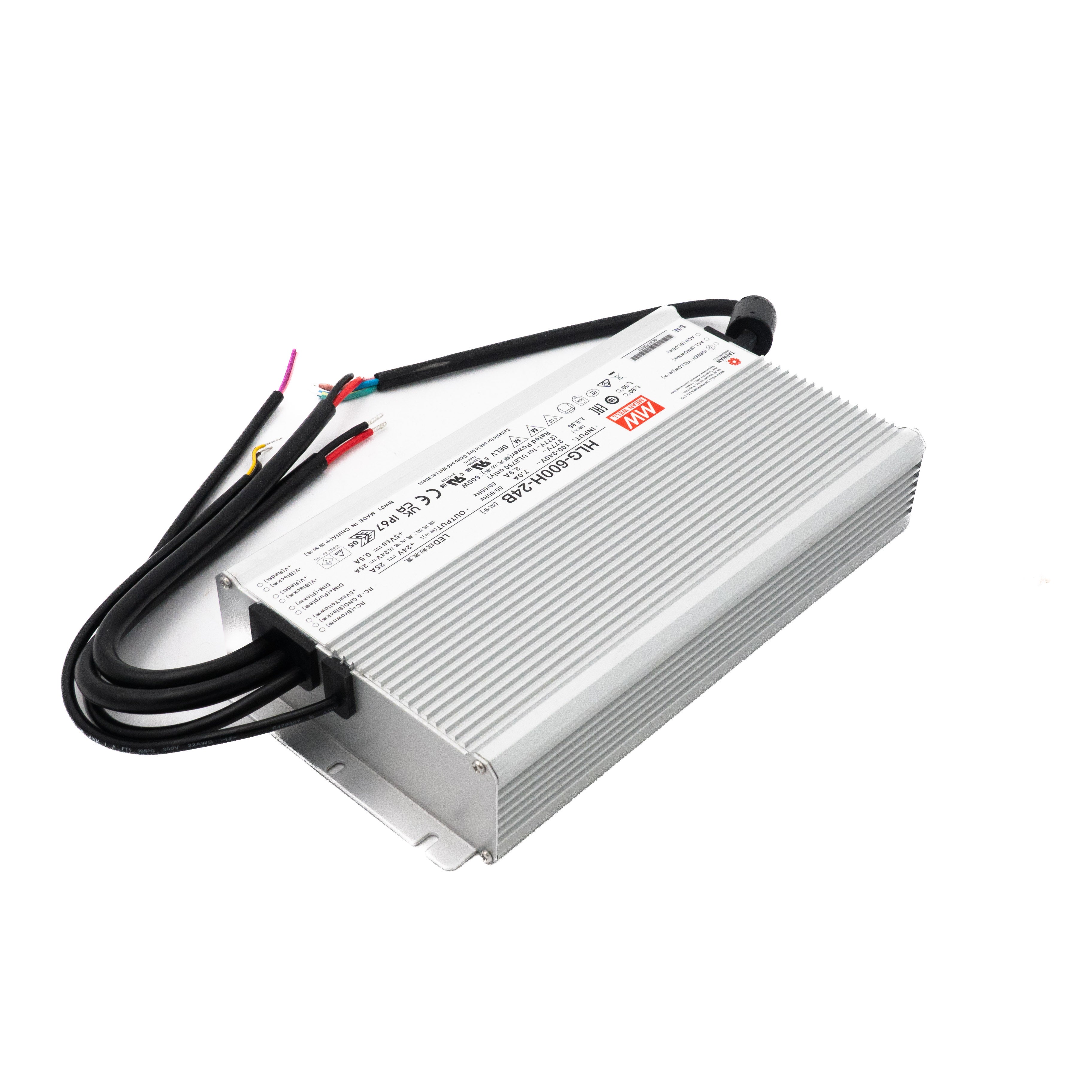 Mean Well HLG-600H-24B Power Supply 600W 24V - Dimmable | HLG Series