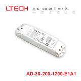 LTECH AD-36-200-1200-E1A1 36W 200~1200mA CC 0/1-10V LED Driver  - Selectable Output