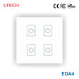 Ltech EDA4 4 Switch Touch Panel - DALI Master Dimmer