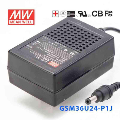 Mean Well GSM36U24-P1J Power Supply 36W 24V 1.5A