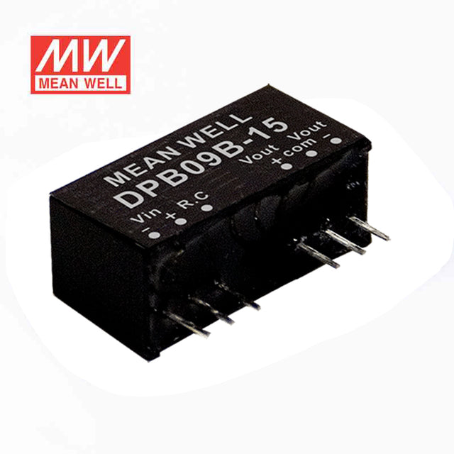 Mean Well DPB09C-15 DC-DC Converter - 9W - 36~75V in ±15V out 300mA