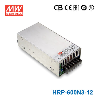 Mean Well HRP-600N3-12 Power Supply 636W 12V, 350% peak power model