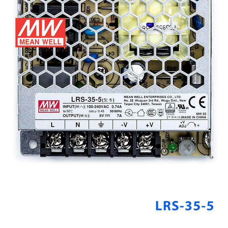 Mean Well LRS-35-5 Power Supply 35W 5V 7A - PHOTO 2