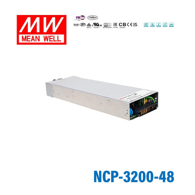 Mean Well NCP-3200-48 2-in-1 Rack Power Supply and Charger, 3192W 48V