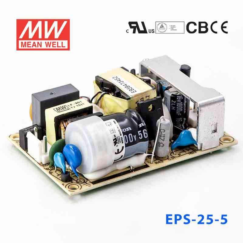 Mean Well EPS-25-5 Power Supply 25W 5V 5A