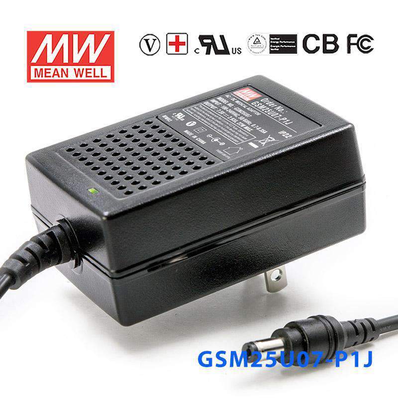 Mean Well GSM25U07-P1J Power Supply 22W 7.5V 2.93A - PHOTO 1
