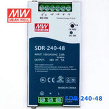 Mean Well SDR-240-48 Single Output Industrial Power Supply 240W 48V - DIN Rail - PHOTO 2
