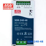 Mean Well SDR-240-48 Single Output Industrial Power Supply 240W 48V 5A - DIN Rail - PHOTO 2