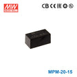 Mean Well MPM-20-15 Power Supply 20W 15V 1.4A