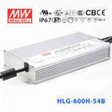 Mean Well HLG-600H-54B Power Supply 600W 54V- Dimmable 11.2A