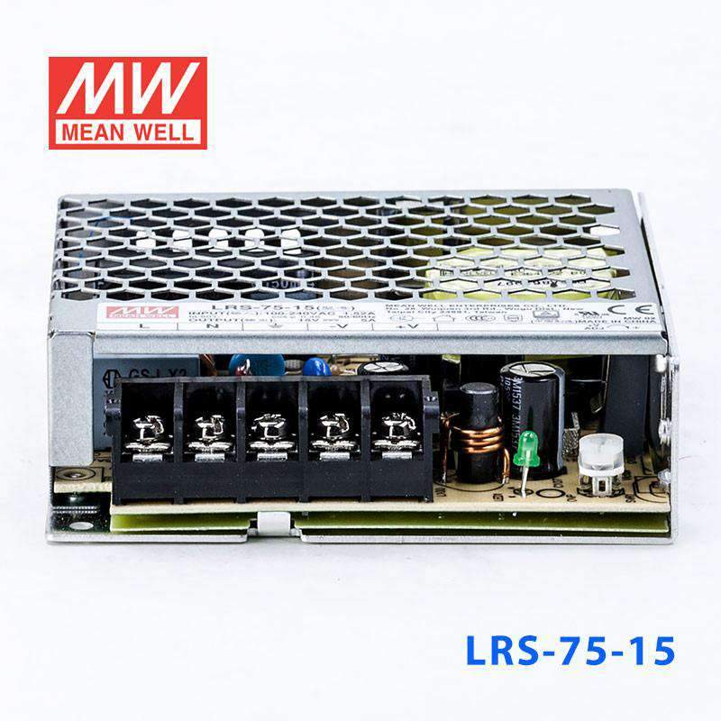 Mean Well LRS-75-15 Power Supply 75W 15V 5A - PHOTO 4