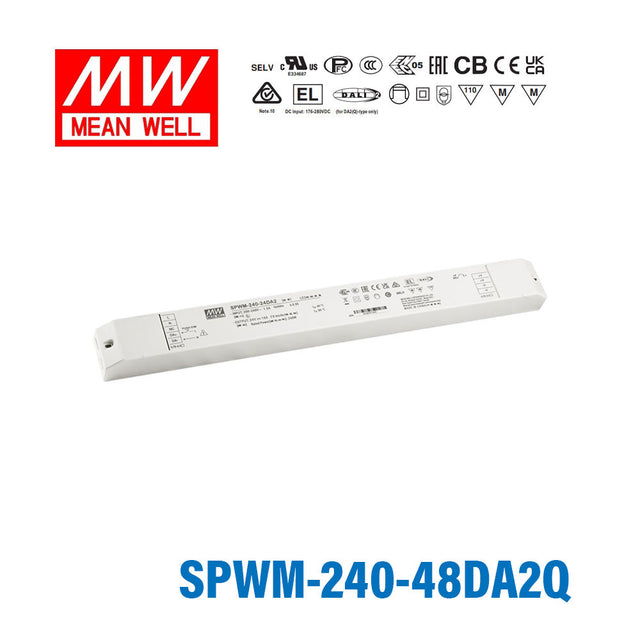 MEAN WELL SPWM-240-48DA2Q 240W 48V CV LED Driver