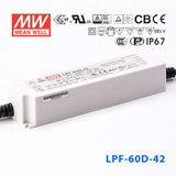 Mean Well LPF-60D-42 Power Supply 60W 42V - Dimmable