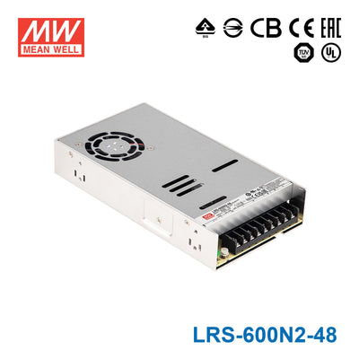 Mean Well LRS-600N2-48 Single Output High Peak Power Supply 600W 48V, 2 Times Peak Power 12.5A