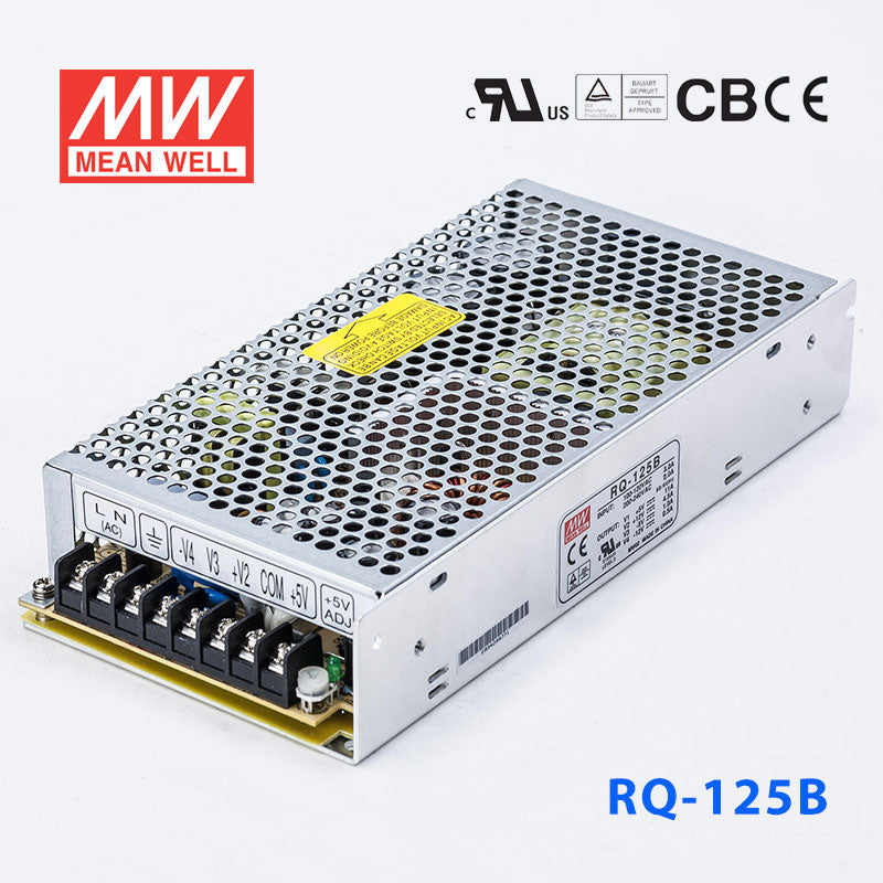 Mean Well RQ-125B Power Supply 125W 5V 12V -5V -12V 11A