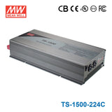 Mean Well TS-1500-224C True Sine Wave 1500W 24VDC to 230VAC 6.5A - DC-AC Power Inverter