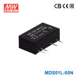Mean Well MDS01L-05N SIP Package DC-DC Converter- 1W - 5V Out