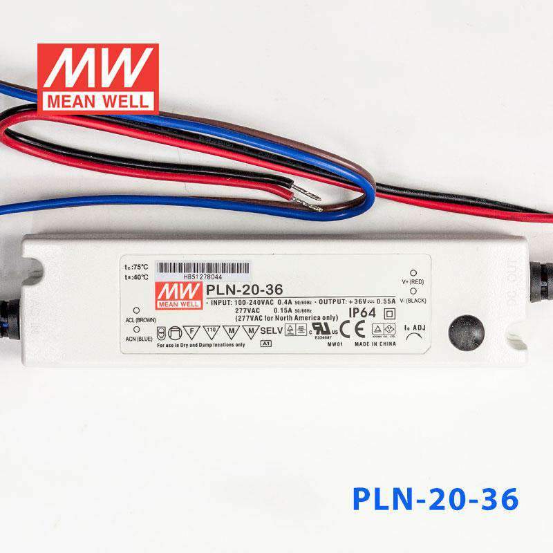 Mean Well PLN-20-36 Power Supply 20W 36V - IP64 550mA - PHOTO 2
