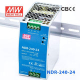 Mean Well NDR-240-24 Single Output Industrial Power Supply 240W 24V 10A - DIN Rail