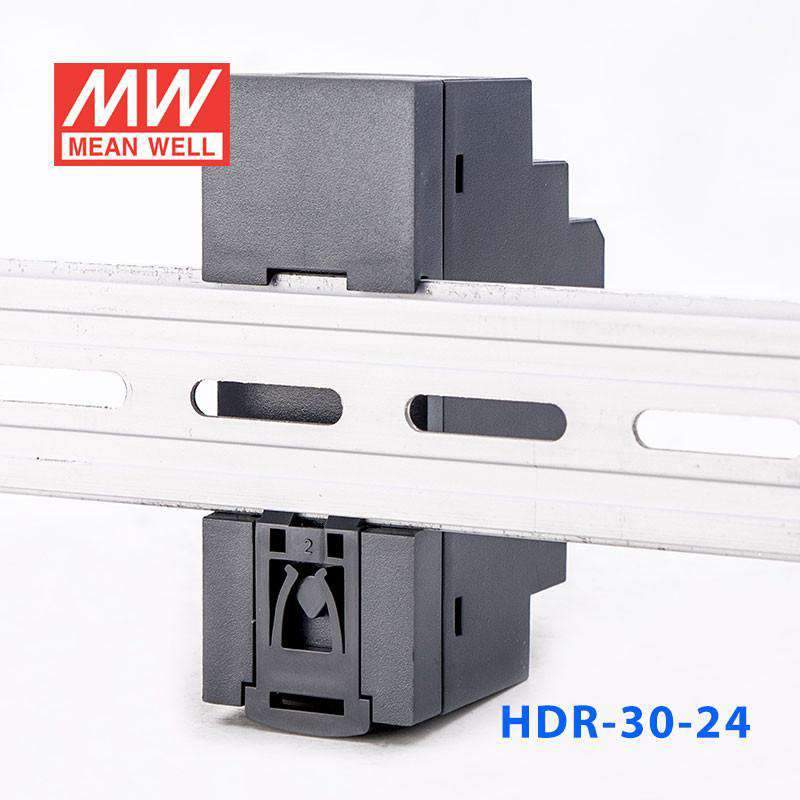 Mean Well HDR-30-24 Ultra Slim Step Shape Power Supply 30W 24V - DIN Rail - PHOTO 3