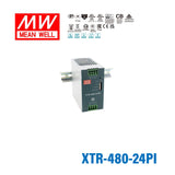 Mean Well XTR-480-24PI Three Phase Din Rail Power Supply 480W 24V - Push In