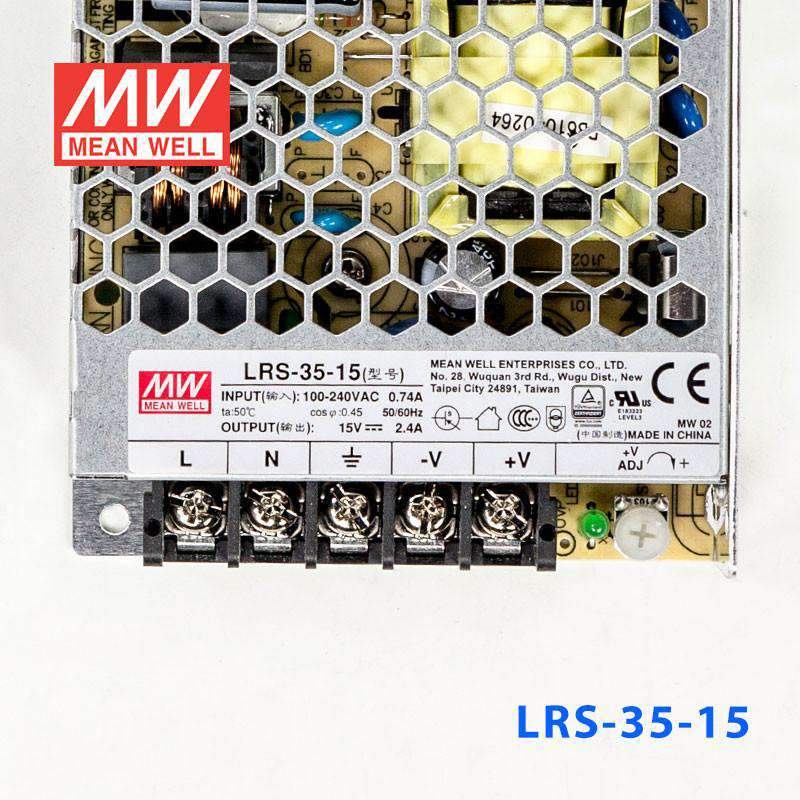 Mean Well LRS-35-15 Power Supply 35W 15V - PHOTO 2