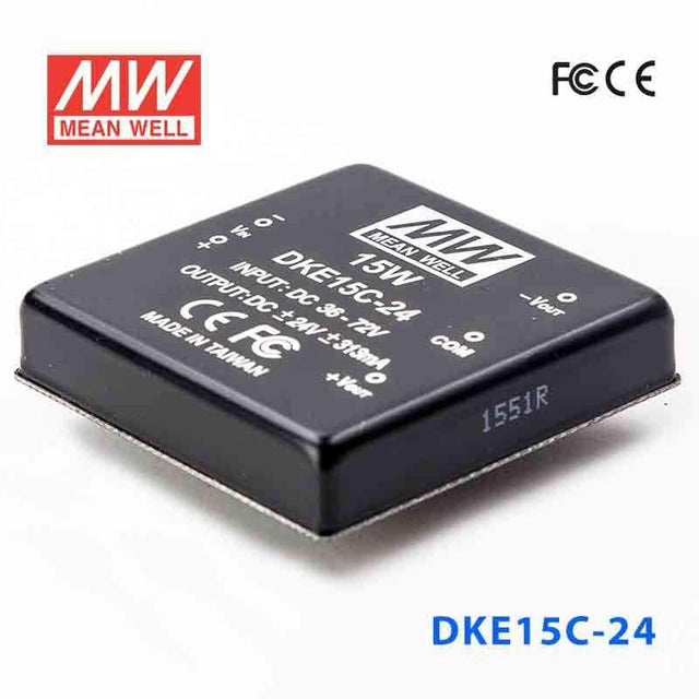 Mean Well DKE15C-24 DC-DC Converter - 15W - 36~72V in ±24V out 313mA