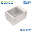 Boxco D - Series 13.78 x 9.84 x 6.69 Inches(350 x 250 x 170mm) All In One Dual Door Box Enclosure, IP67, IK08, ABS, Grey Cover - BC-ARD-253517 - powersupplymall.com