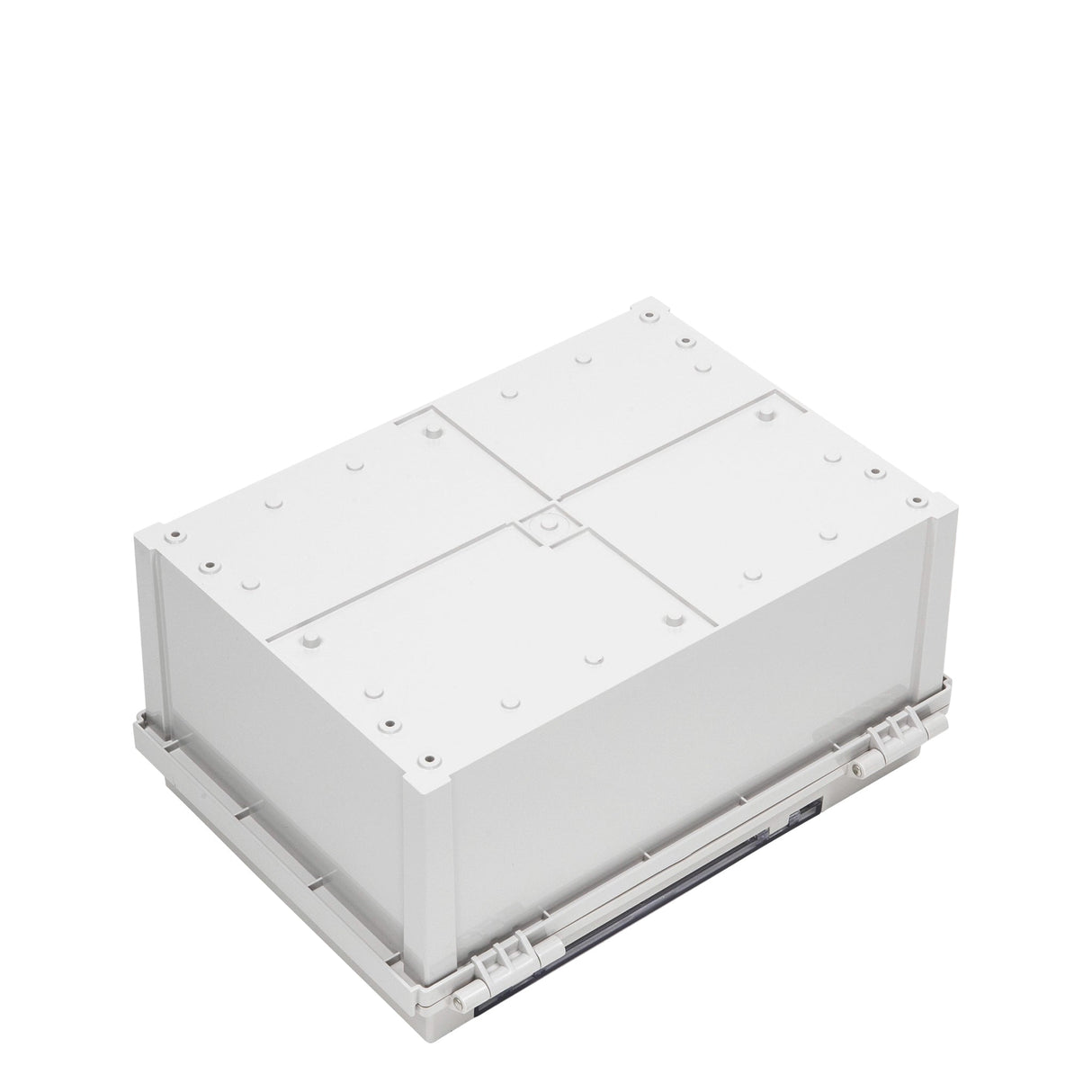 Boxco D - Series 13.78 x 9.84 x 6.69 Inches(350 x 250 x 170mm) All In One Dual Door Box Enclosure, IP67, IK08, ABS, Grey Cover - BC-ARD-253517 - powersupplymall.com