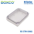 Boxco M - Series 5.12 x 7.09 x 1.38 Inches(130 x 180 x 35mm) Plastic Enclosure, IP67, IK08, PC, Transparent Cover, Screw Type - BC-CTM-131803 - powersupplymall.com