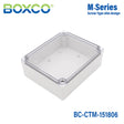 Boxco M - Series 5.91 x 7.09 x 2.36 Inches(150 x 180 x 60mm) Plastic Enclosure, IP67, IK08, PC, Transparent Cover, Screw Type - BC-CTM-151806 - powersupplymall.com
